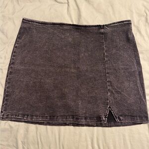 Classic Mini Black Denim Skirt